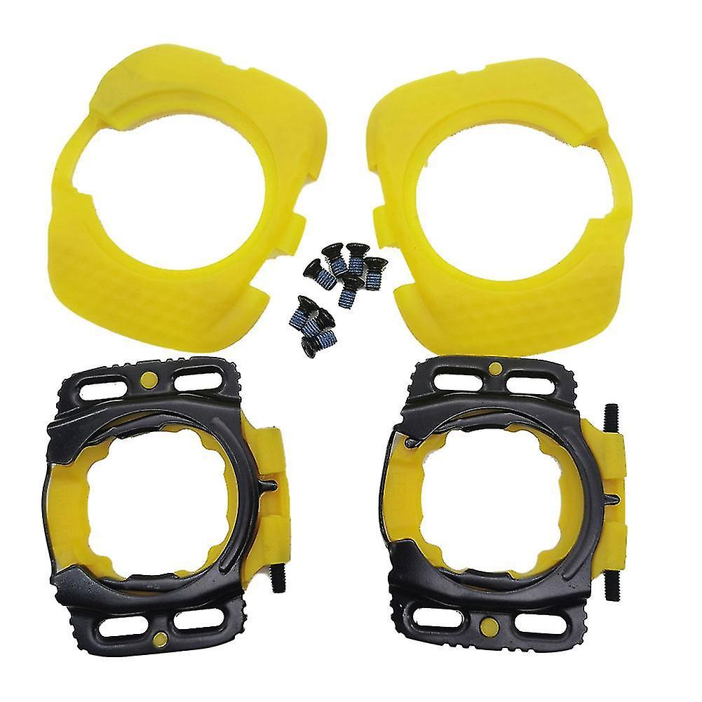 Upgraded Aerodynamic Cleats Bicycle Pedal Bike Pair Pedals Cleats Protection Cover For Zero,yellow