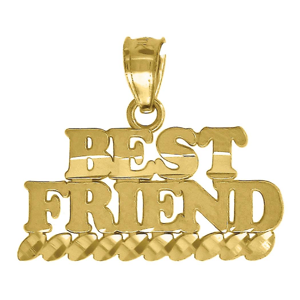 10k Gold Dc Mens Best Friends Height 16.3mm X Width 20.3mm Letter Name Personalized Monogram Initial & Words Charm Penda