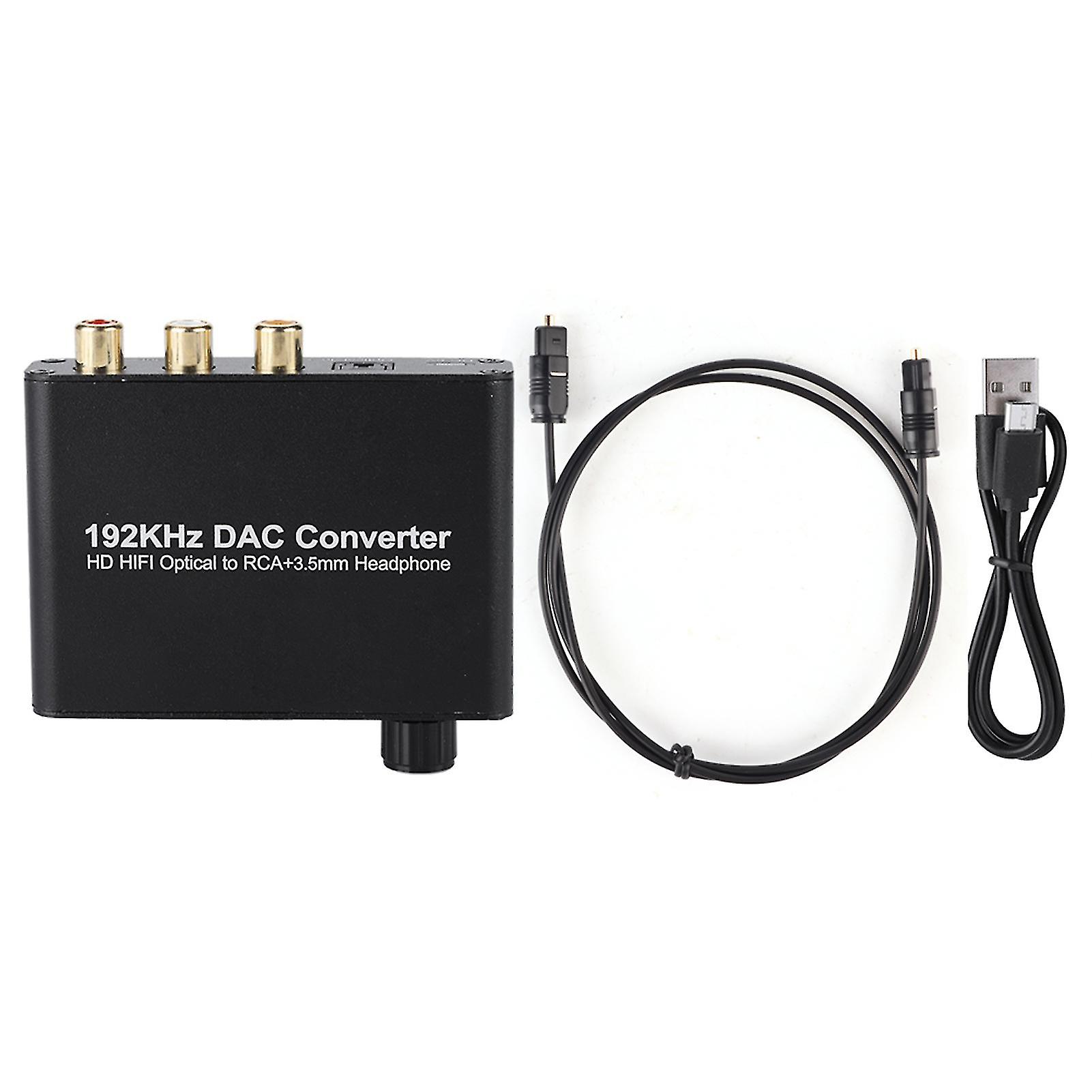Digital Audio Converter with Toslink, Coaxial, and Analog Connectivity