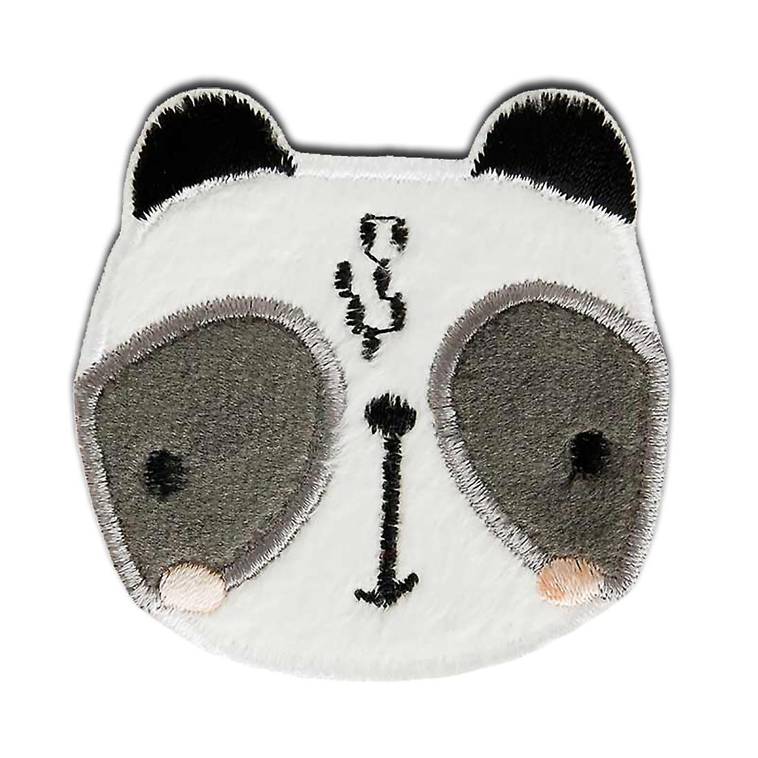 Zoo Animals Panda - Patch, Iron-on patch, Iron on, Size: 5.5 x 5.4 cm