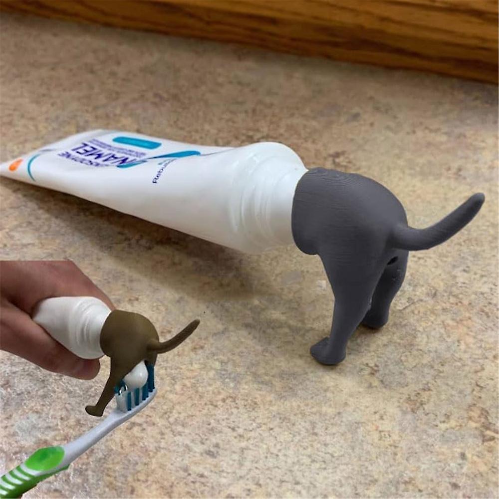 Pooping Dog Butt Toothpaste Cap Toothpaste Vomit Topper Dispenser Cap Funny Creative Gadgets Gift For Friends Family