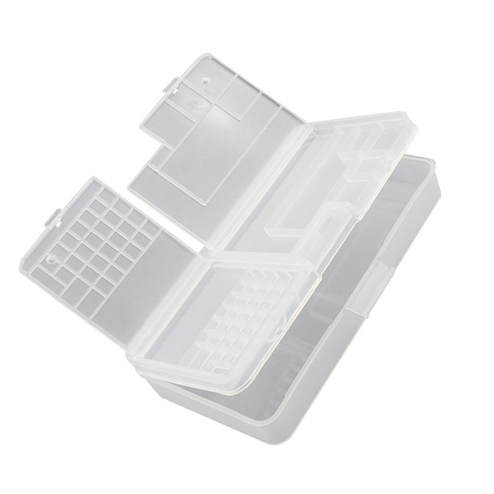 Electronic Components Storage Box Multipurpose Double Layer Rectangular PP Clear Component Containers 