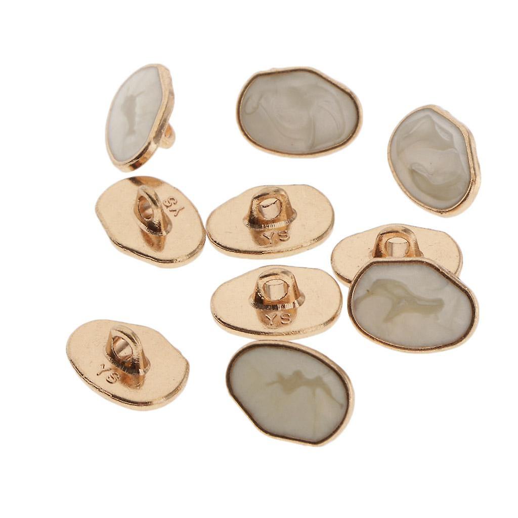 10pcs Special Shaped Marble pattern Sewing Shank Button