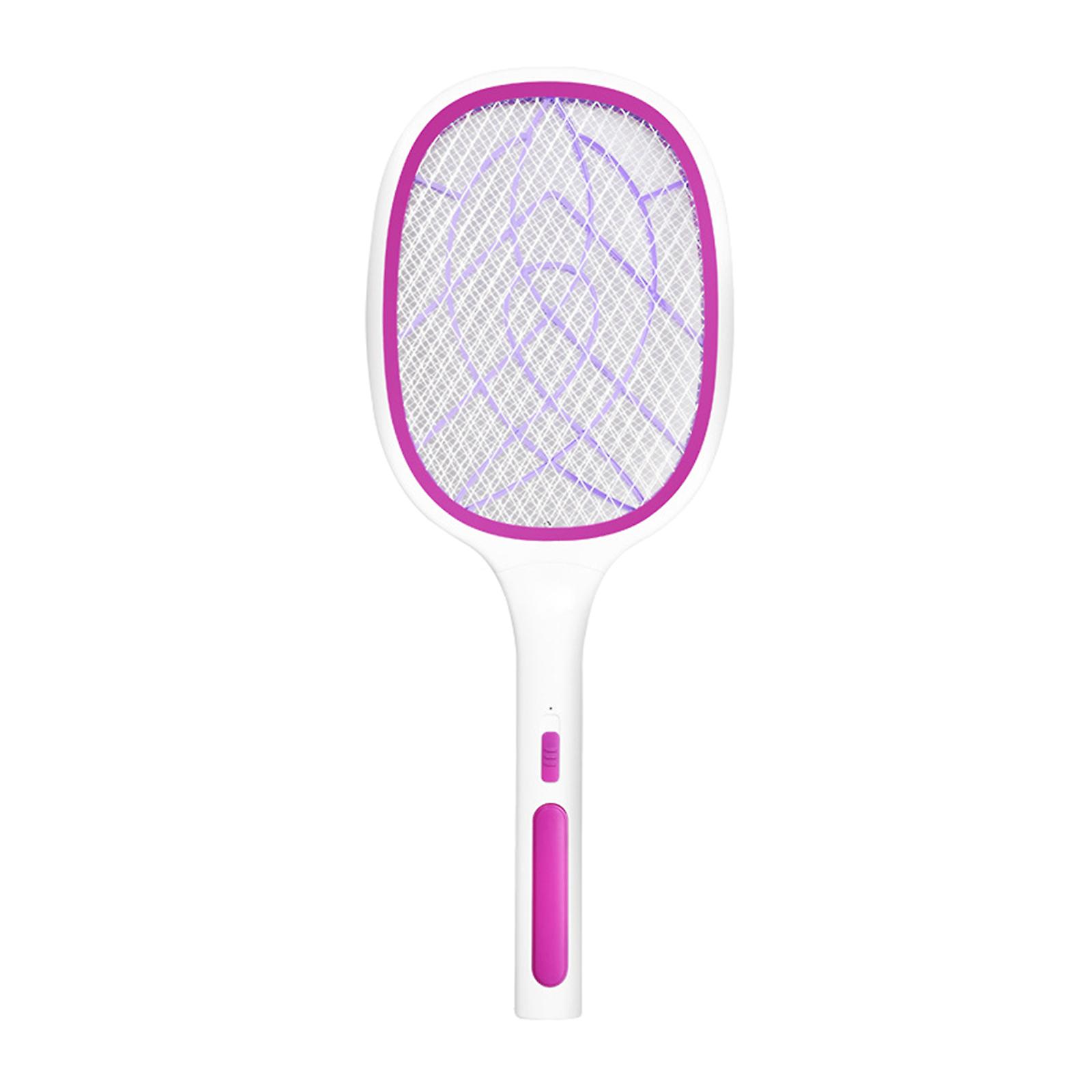 Handheld   Fly Swatter Zapper Killer Bug Insect Racket 10 LED Purple