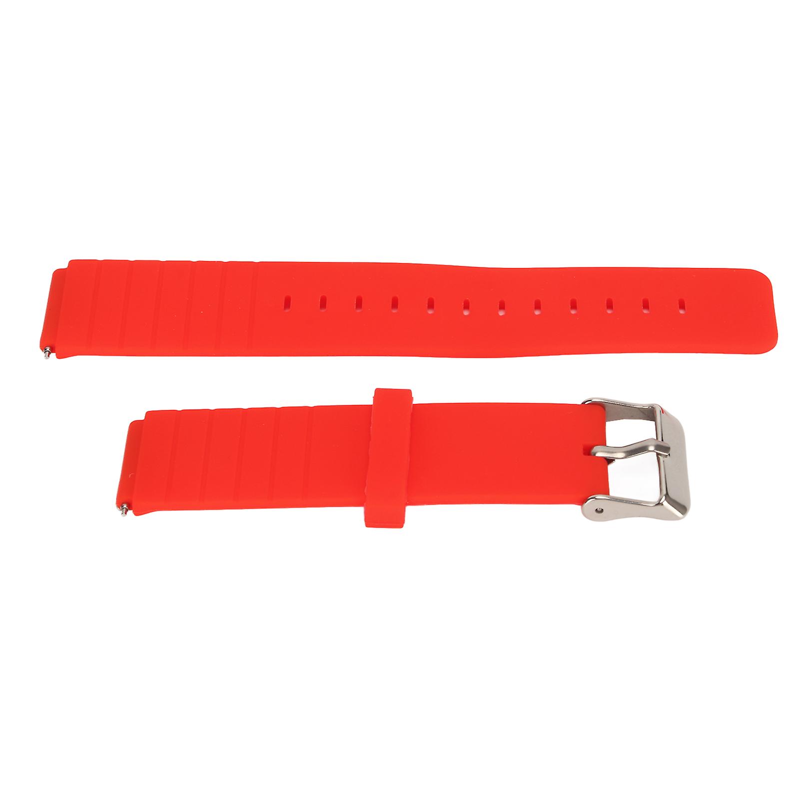 Replacement Wristband Adjustable Soft Quick Release Accessory Watch Wristband Strap for T1 Red