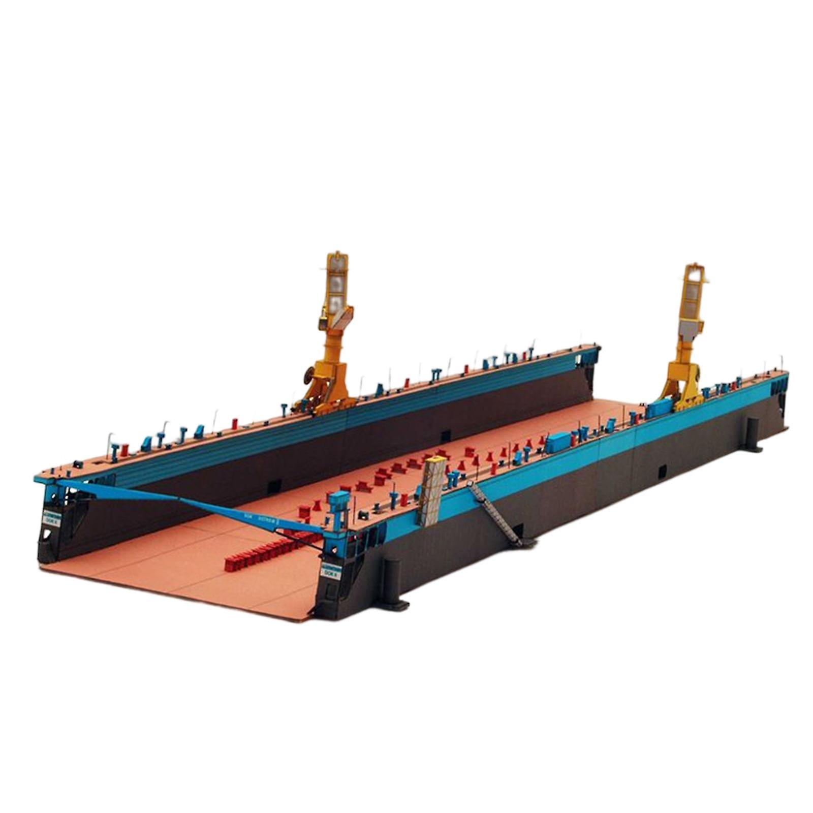 Floating Dock Model Kit DIY Handcraft Paper Model for Desktop Decor