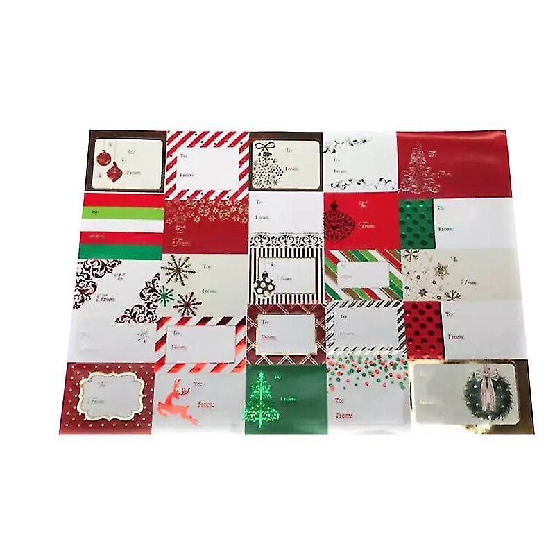 6pcs Christmas Greetings Stickers