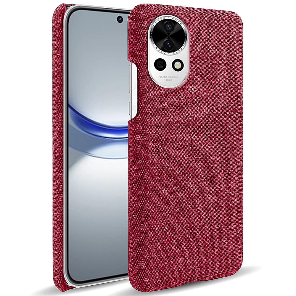 For Huawei Nova 12 5G Case Solid Color Cloth+Pc Anti-Scratch Phone Cover