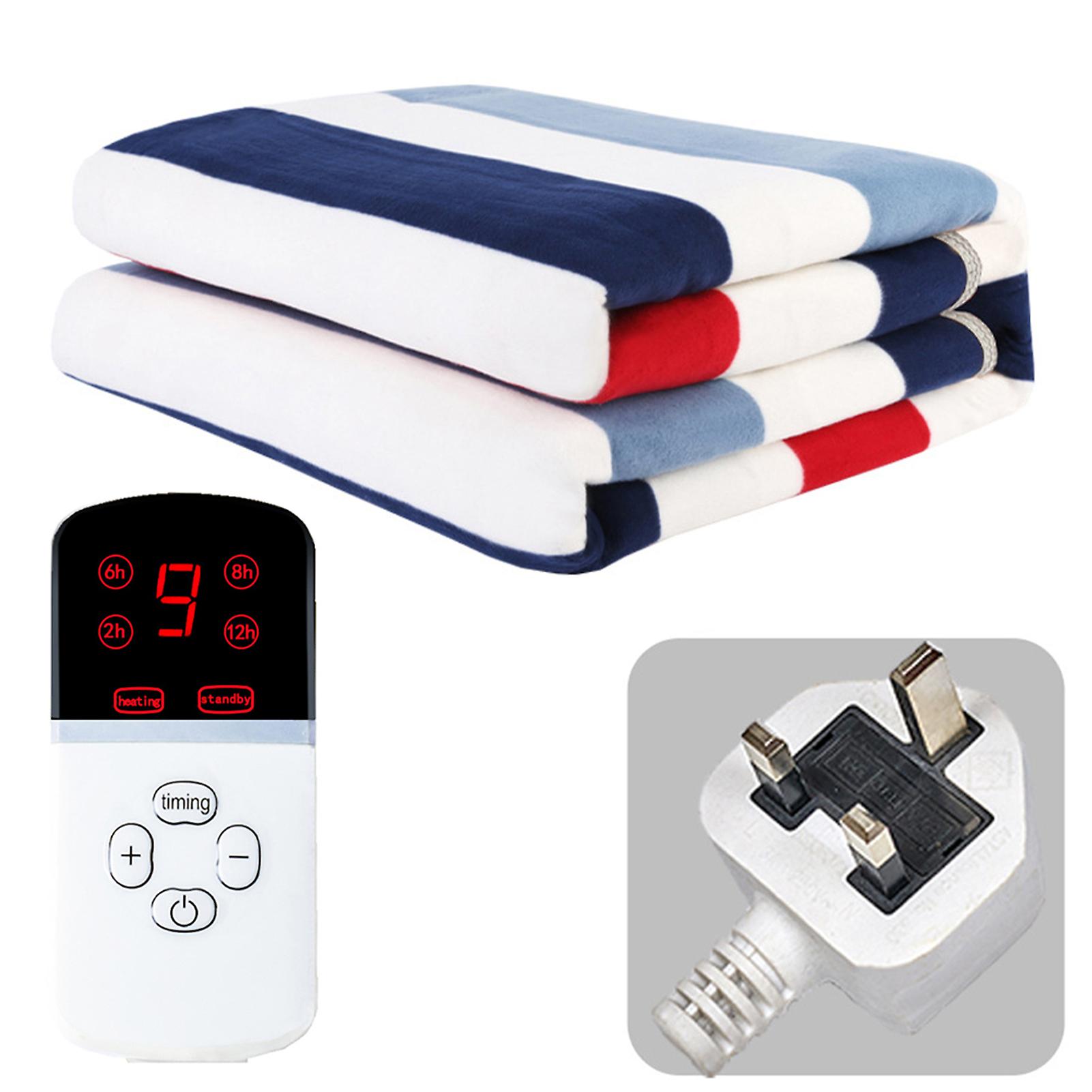 Electric Blanket 220/110V Thicker Heaters 9 Temperature Settings Comfort Heated Underblanket