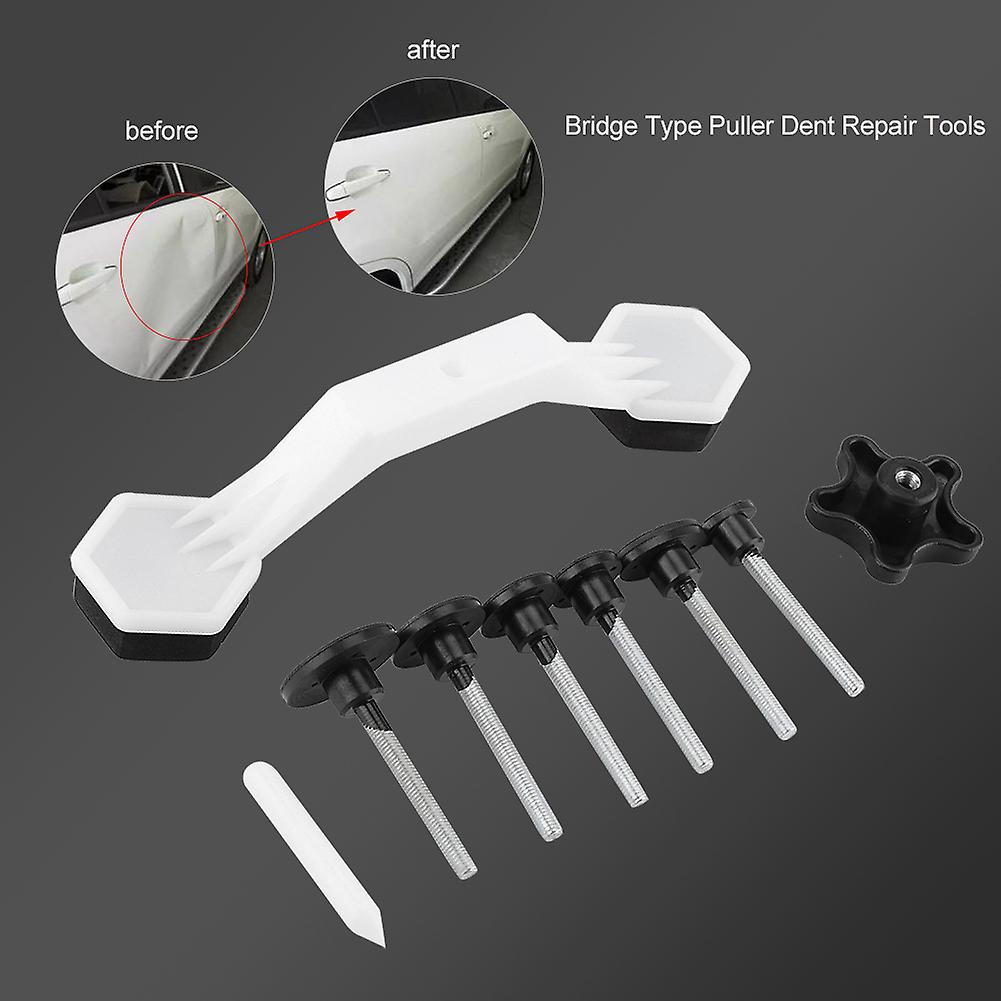 Refrigerator Car Body Bridge Type Puller and Pulling Tabs Set Paintless Dent Repair Tools