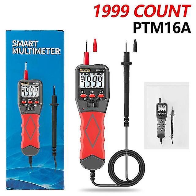 Ptm16a Digital Pen Meter Multimeter True Rms Auto Range Ac/dc Voltage Current Resistance Diode Tester Backlight Lcd Display