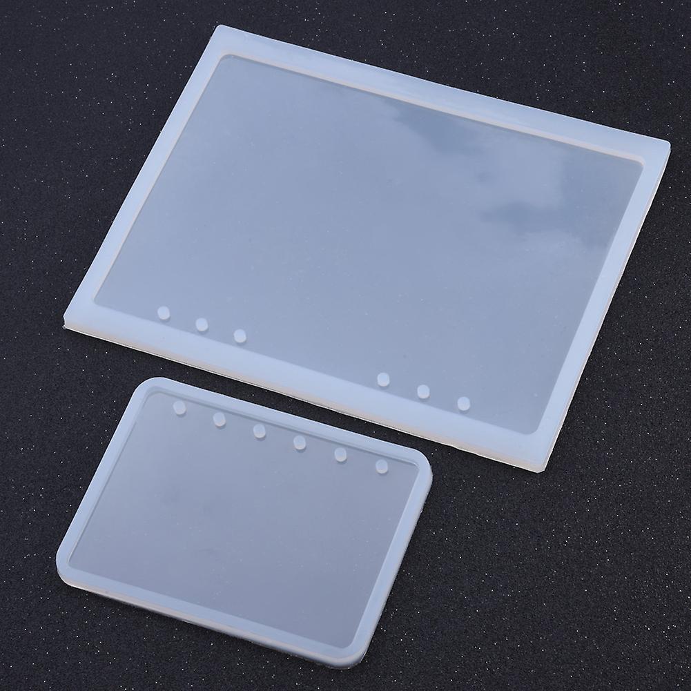 2pcs/set A5 A7 Notebook Shape Silicone Mold for Diy Epoxy Resin Crystal Notepad Cover