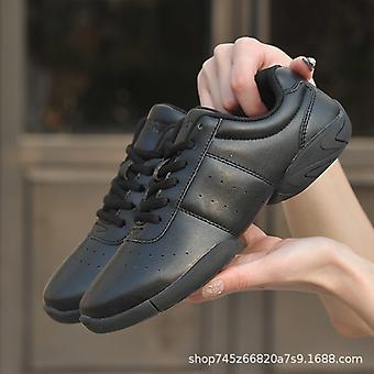 Black Youth & Adults Cheer Shoes Lace Up Cheerleading Shoe Girls Breathable Round Toe Unisex