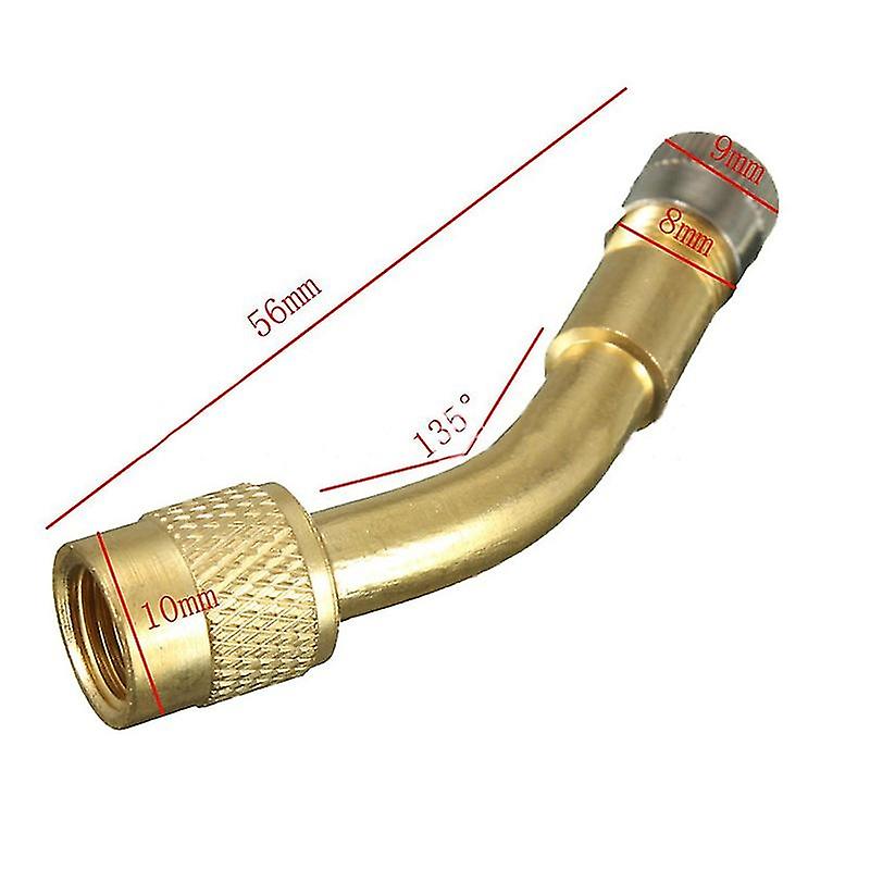 1pcs 45 Degree 90 Degree 135 Degree Angled Brass Universal Schrader Valve Stem Extension Adapter For