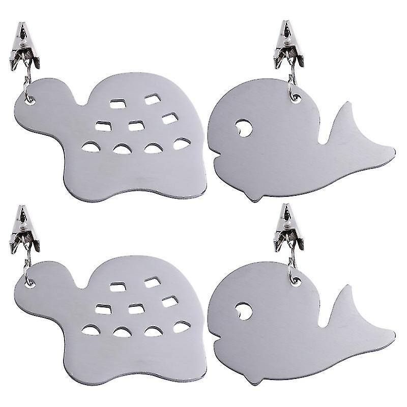4pcs Stainless Steel Tablecloth Clip