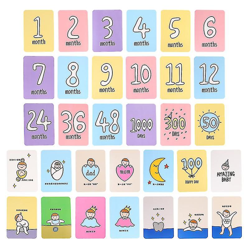 32pcs Newborn Month Sticker