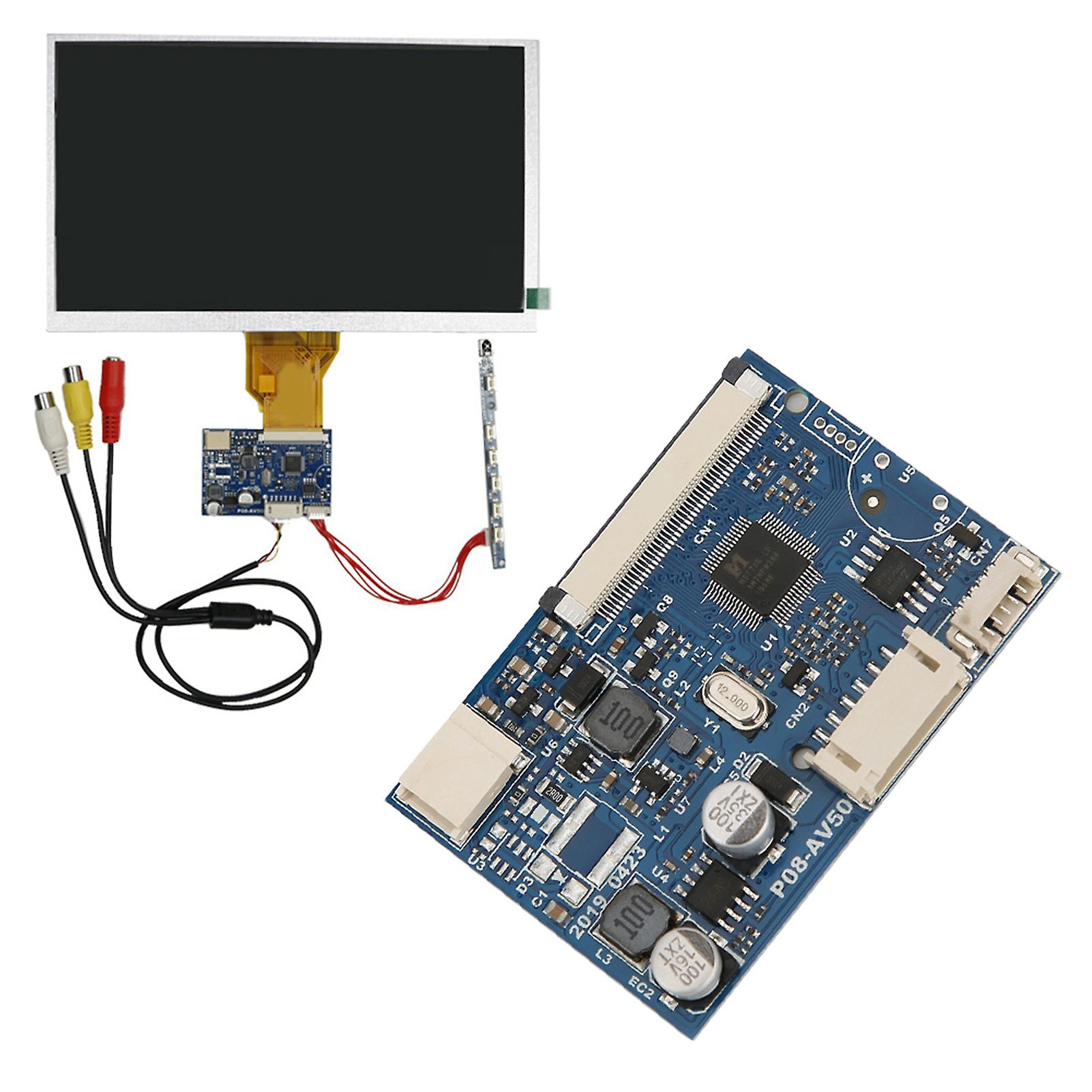 Single Driver Board Module 50-Pin 2-Channel AV Input 7/9/10.1" LCD