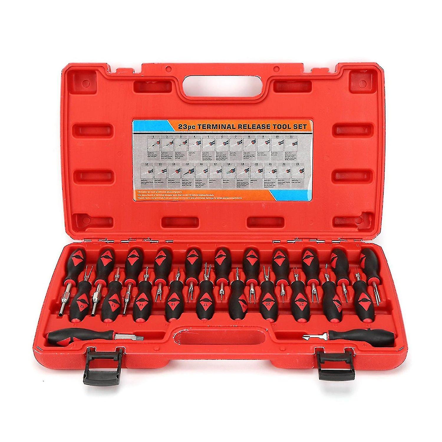23Pcs universal automotive wire terminal removal tool connector pin remover extractor tool kit