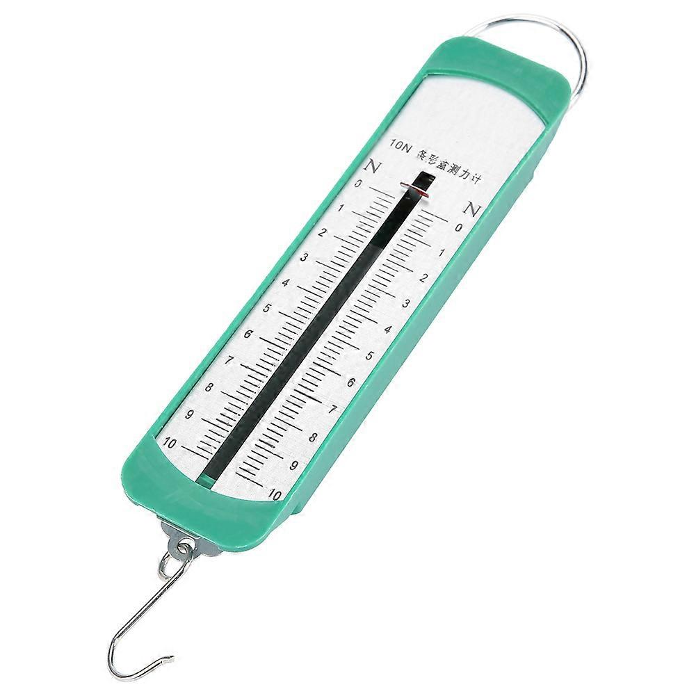 10N Spring Dynamometer Newton Meter 15.5cm Green Physics Tool