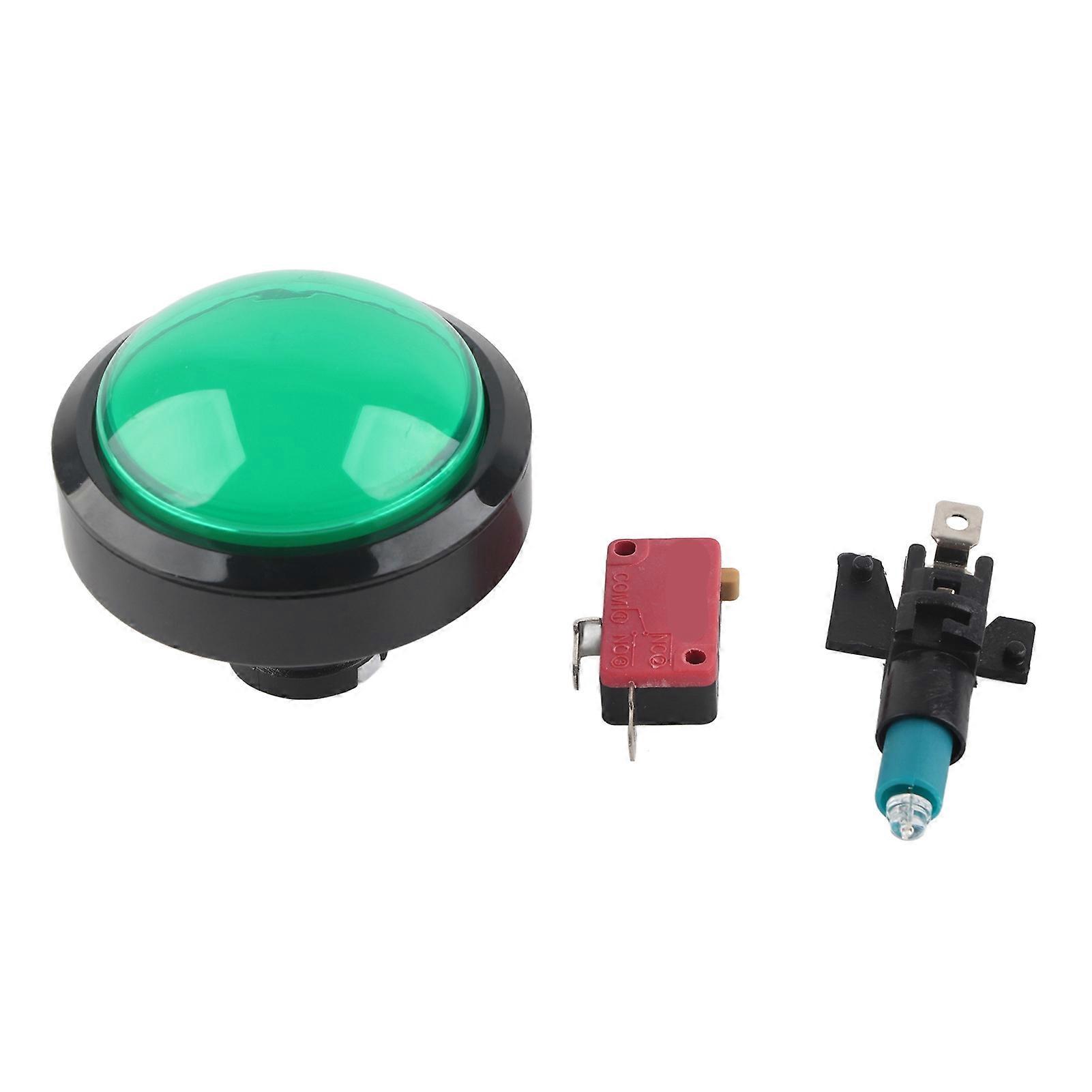 60mm Big Convex Button 2foot Switch Button With Led Light For Crane Machine Game Consolered
