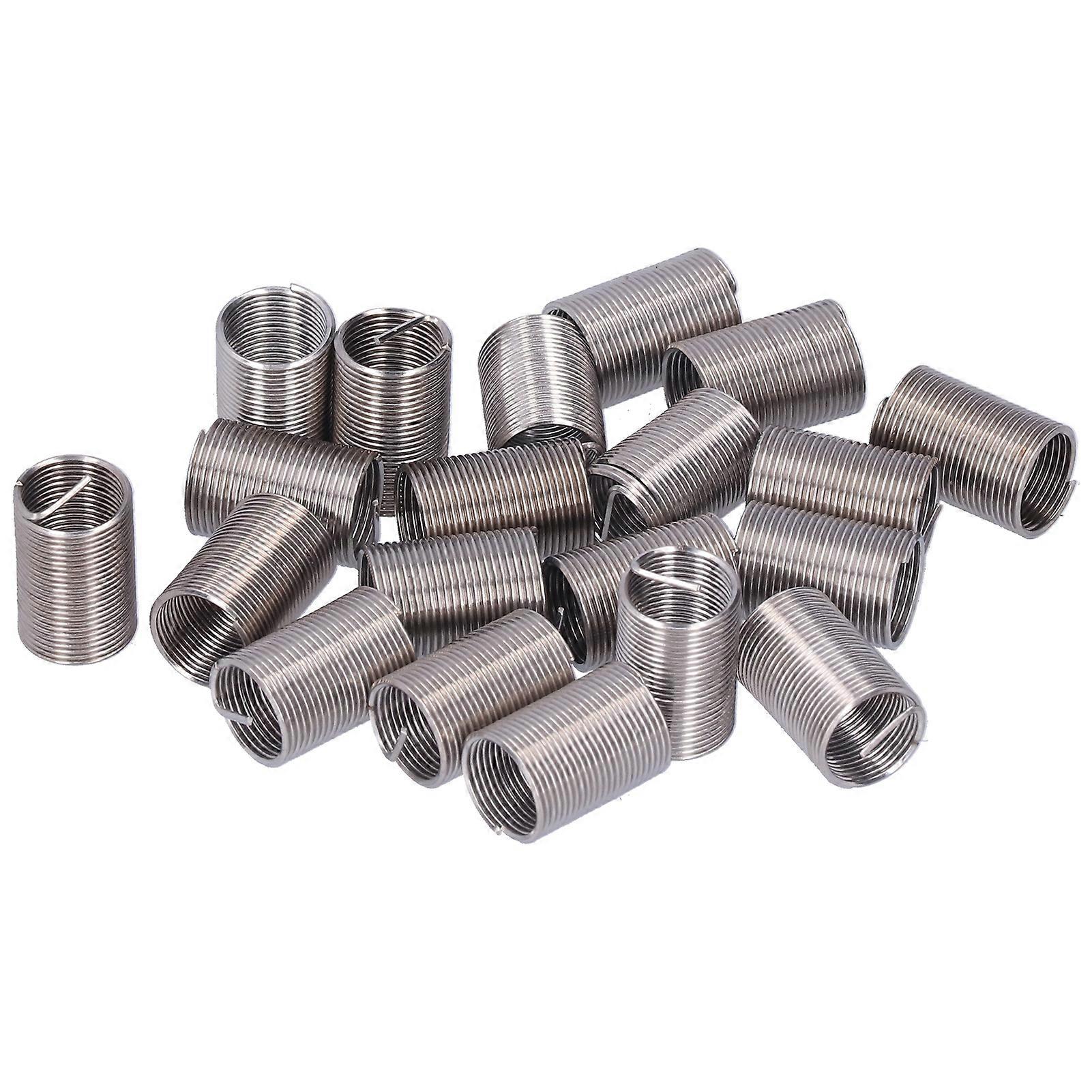 20Pcs Wire Thread Insert M12 x 1 Threaded Repair Reduce Nut Spiral Circle Extension Tool2.5D