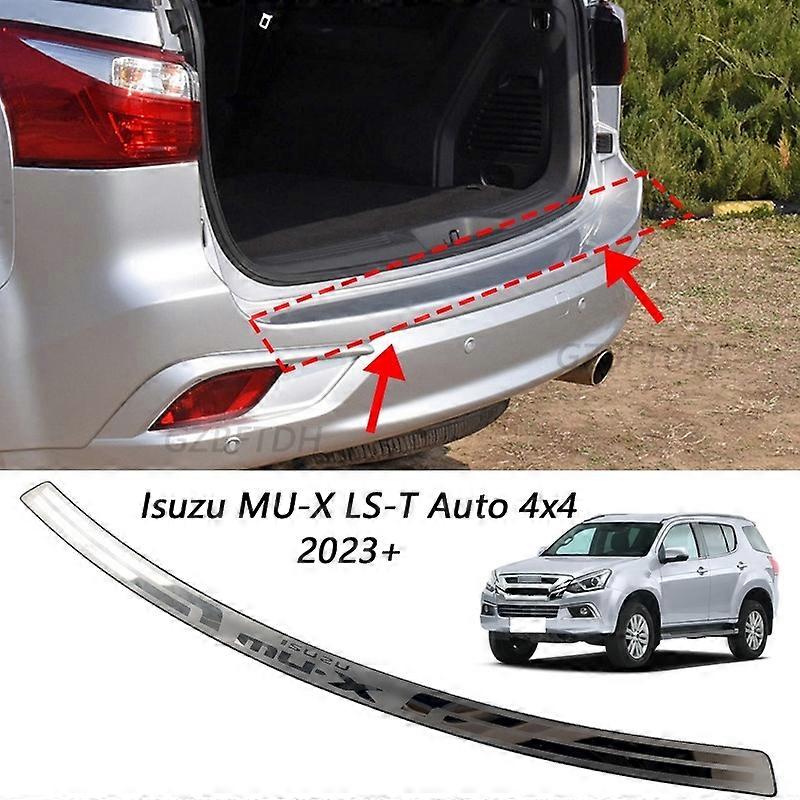 For 2023 2024 2025 Lsuzu Mu-X MUX LS-T Car Accessories Steel Rear Bumper Scuff Plate Protector Trim