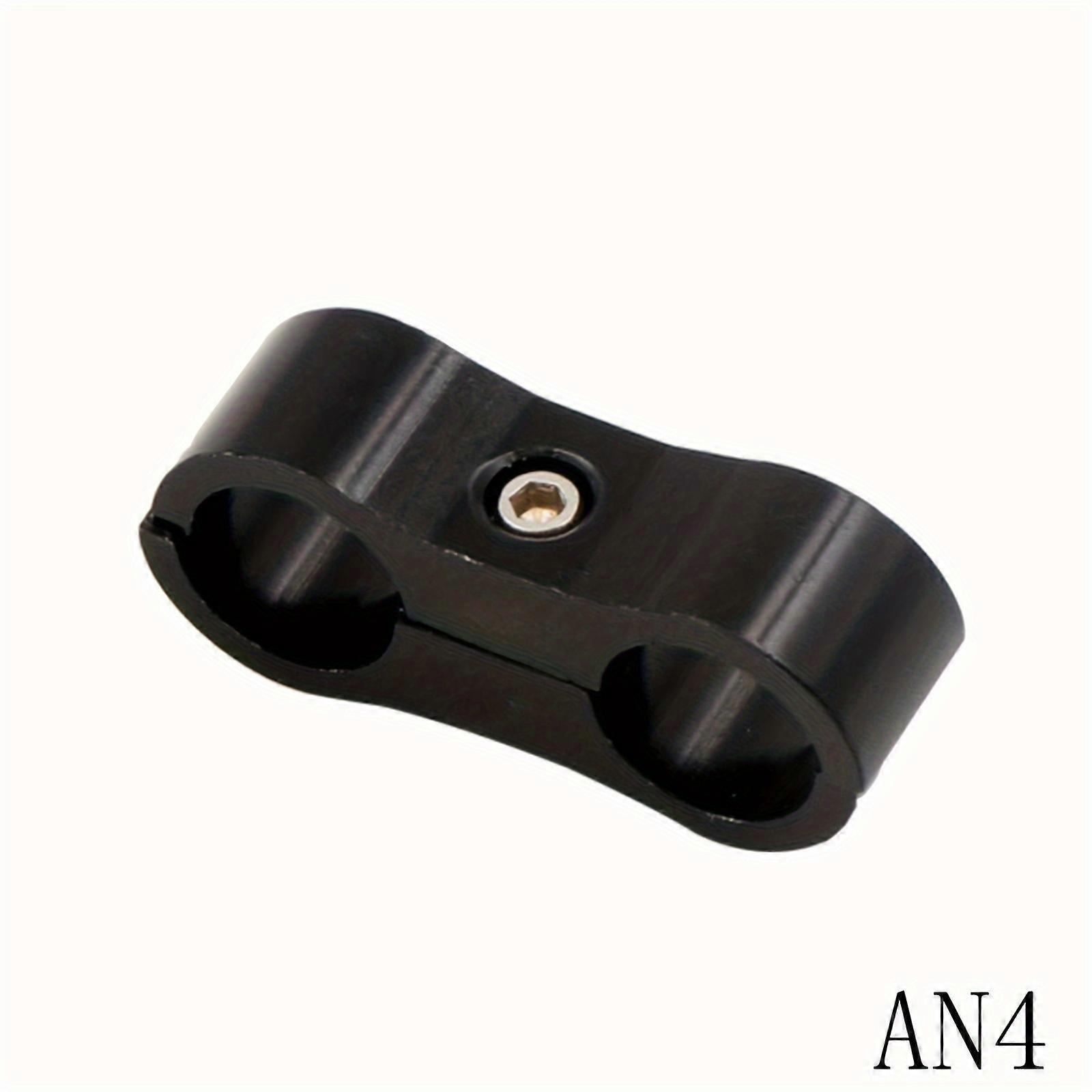 AN4/6/8/10/12Hose Separator Clamp Fitting, Fuel Line Mounting Clamp (Red, Black, Blue)