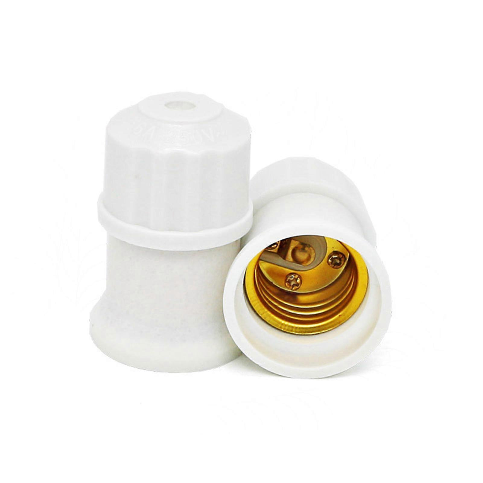 2Pcs Lamp Holders Compact Size Smooth Edge Good Heat Dissipation Simple Installation Wide Compatibility Lamp Bases E27 Screw Light Bulb Holders Office