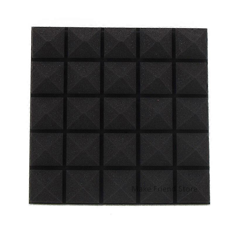 6/12Pcs 30x30x5cm Studio Acoustic Foam Flame Retardant Pyramid Sound Foam Bar KTV Soundproof Absorption Wall Panel High-density