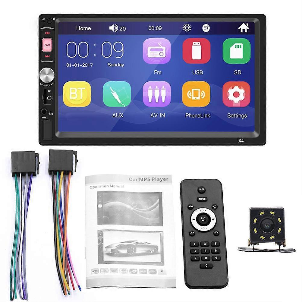 Autoradio 2 Din 7 pouces, système multimédia, lecteur MP5 Bluetooth pour voiture