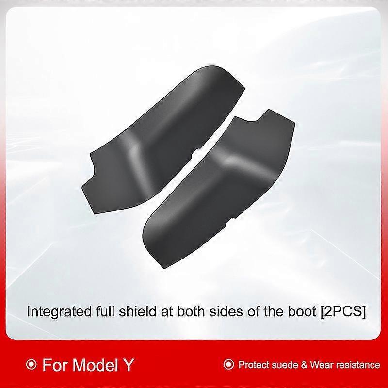 For Tesla Model Y 2022 Inner Protector Accessories Modey Trunk Side Guards Abs Full Cover Fluff Surface Corner Protection Shell