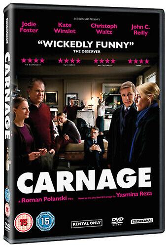 Carnage DVD (2012) Jodie Foster Polanski (DIR) cert 15 - Region 2