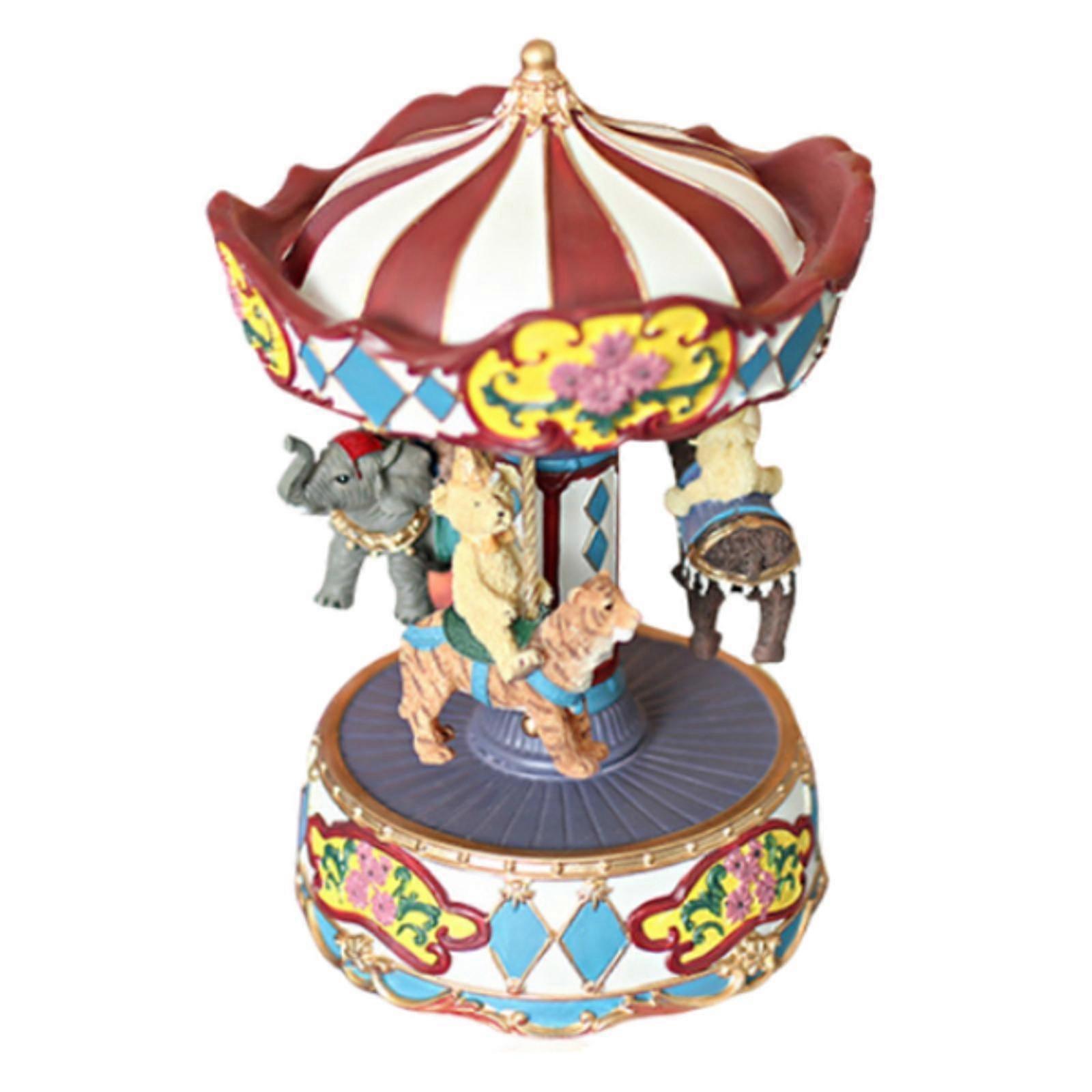ミュージカルカルーセルオルゴールテーブルトップ素敵なワインドアップオルゴールホリデーギフト