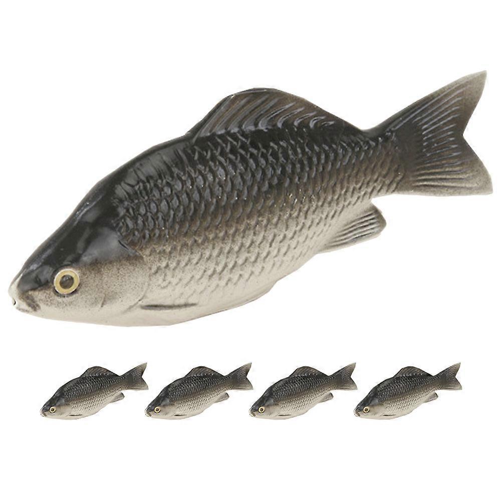 5pcs Simulation Fish Models Fake Fish Artificial Fish Model Carp Models Ornaments