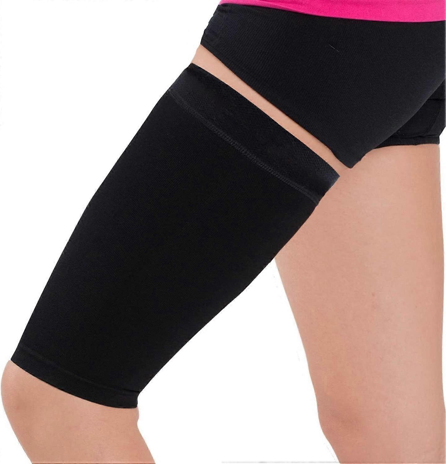 1 Pair Thigh Compression Sleeve  Hamstring, Quadriceps, Groin Pull and Strains  Running, Basketball, Tennis, Soccer, Sports  Athletic Thigh Support