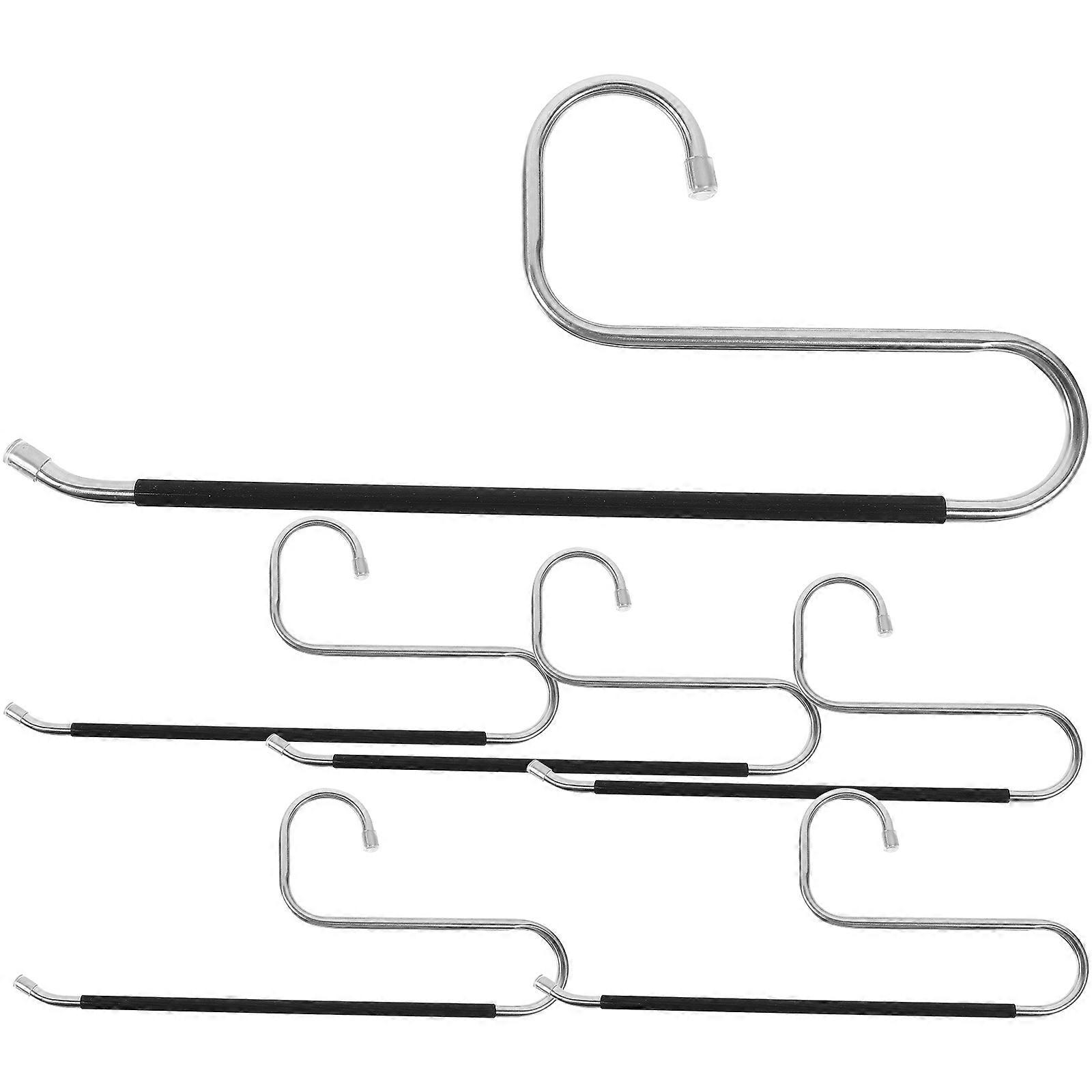 6Pcs Open Ended Pantaloni Umerase Dulap Space-saving Panter Hanger Jeans Eșarfă Umerase