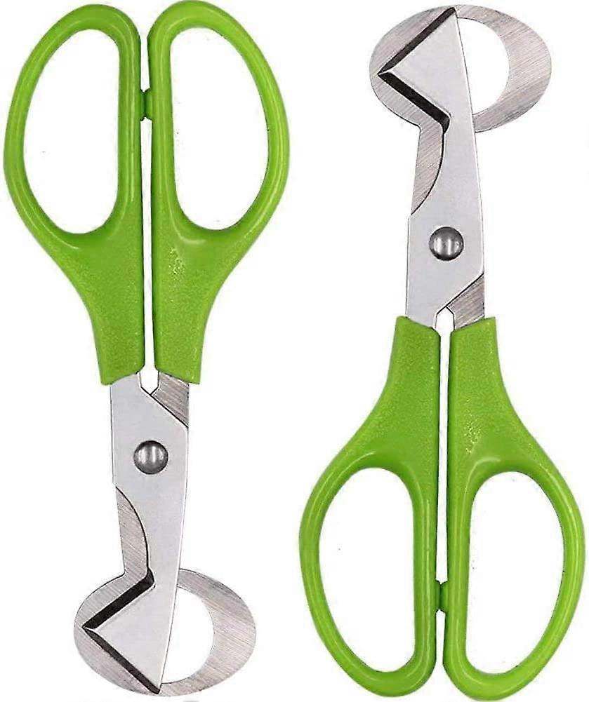 نيرفانا 2 قطعة مقص بيض السمان ، مقص بيض السمان من الفولاذ المقاوم للصدأ ، مقص قشر البيض ، مقسم البيض فتاحة البيض أداة مطبخ مقص المطبخ ، 14 × 6