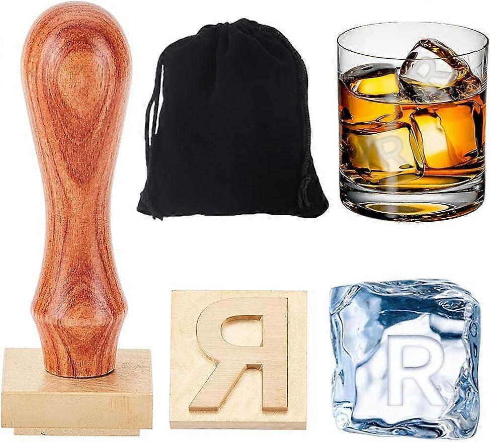 Ice Cube Stamp Letter R Ice Stamp Cocktail Ice Branding Stamp Ice Block Stamp Cocktail Seal Stamp