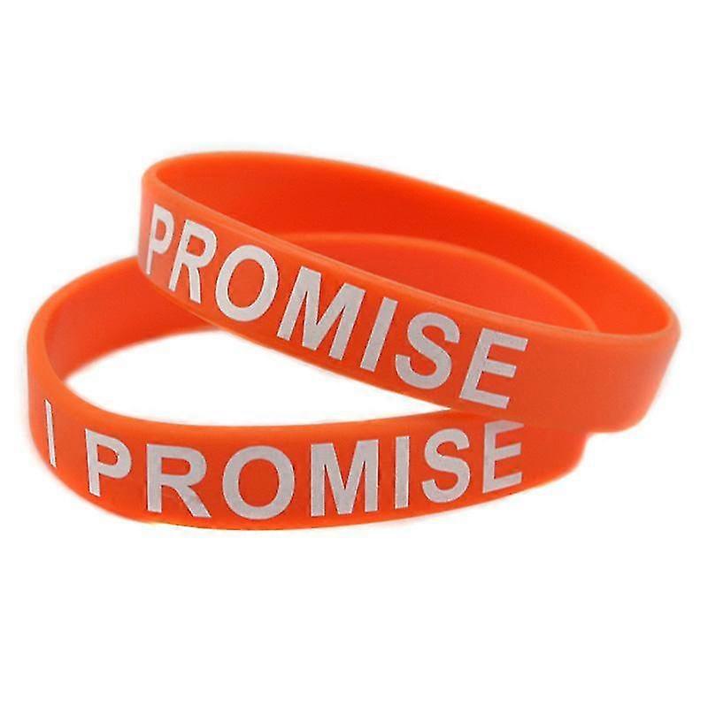 1 Pc I Promise Silicone Wristband Printed Logo Adult Size