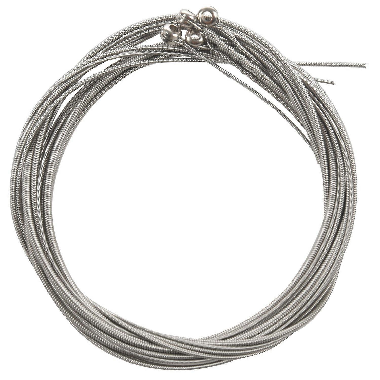 4 stycken Bassträngar Basgitarrtillbehör Gitarrsträngar Försilvrade Gitarrmusiktillbehör