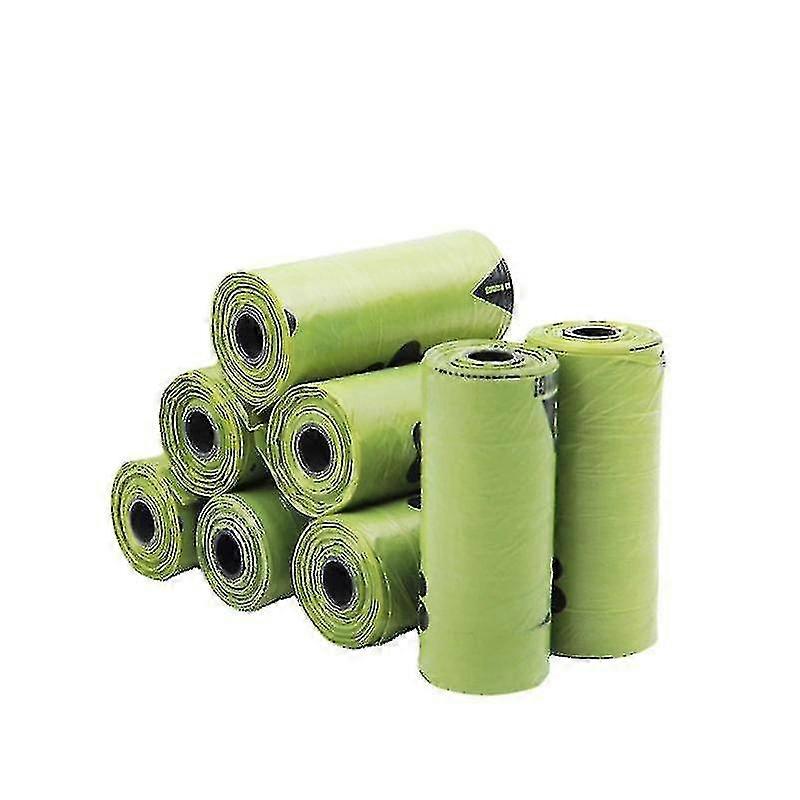 سماد قابل للتحلل البيولوجي سميكة الكلب أكياس براز للكلاب الكلب أكياس النفايات 8 لفات