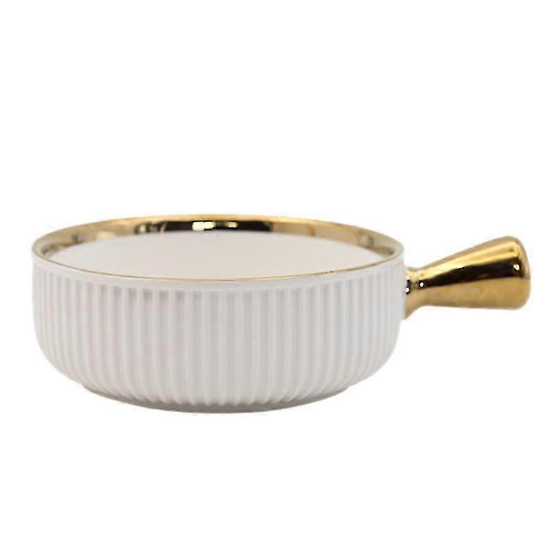 1pcs Ceramic Bowl With Handle