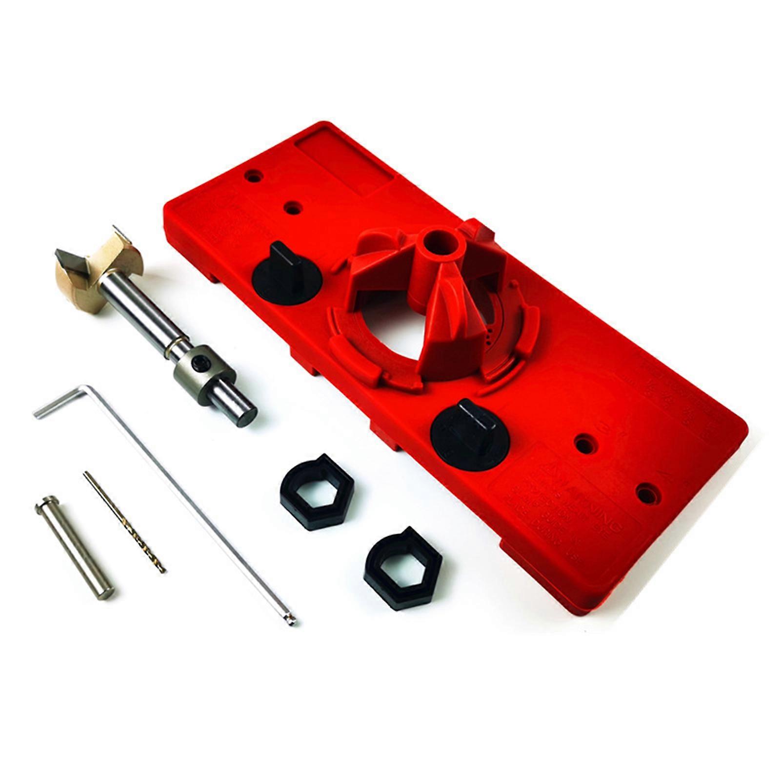 35mm Hinge Hole Locator Jig Drilling Guide DIY Carpenter Woodworking Tools Set Hole Punch Hole Drill