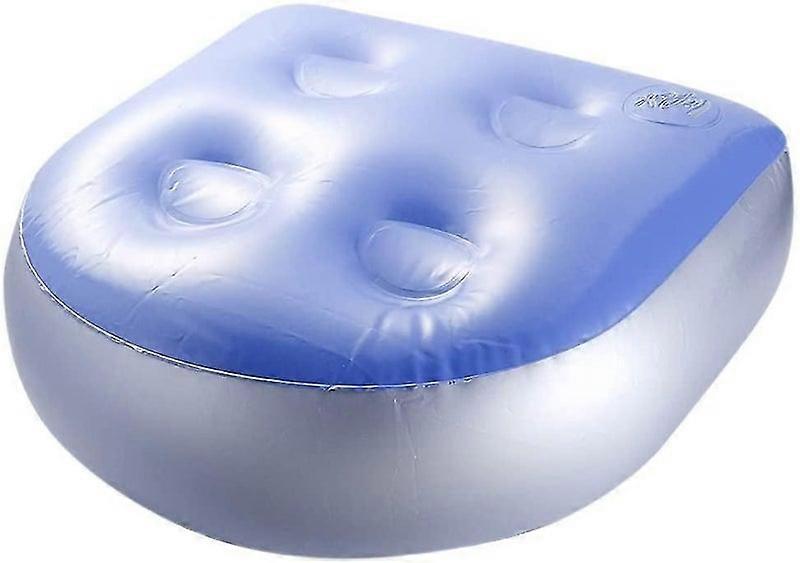 Inflatable Spa Bath Seat Pad with Suction Cup and Back Support
