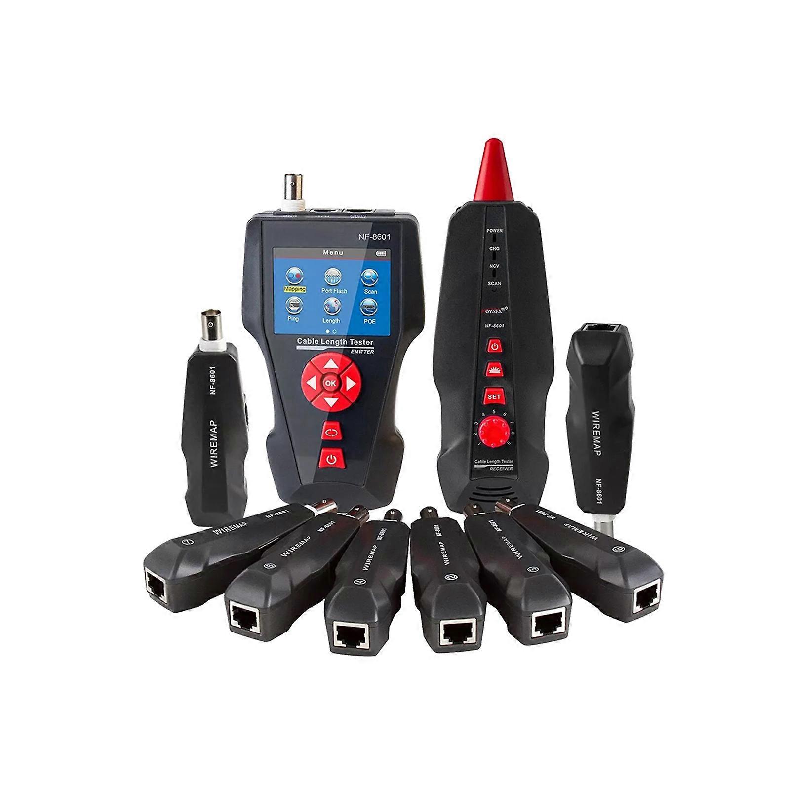 NF-8601 TDR Tester lungime cablu Tracker Wire Tracker RJ11 BNC POE Detector Tools