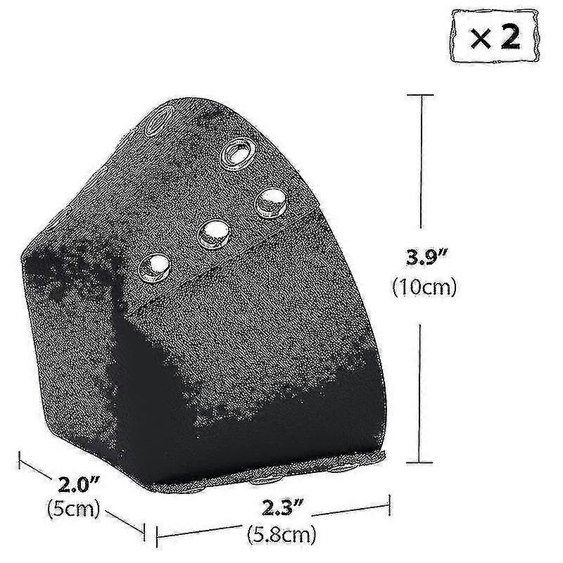 1 Pair Toe Guards For Roller Skates With Removable Toe Stops,black