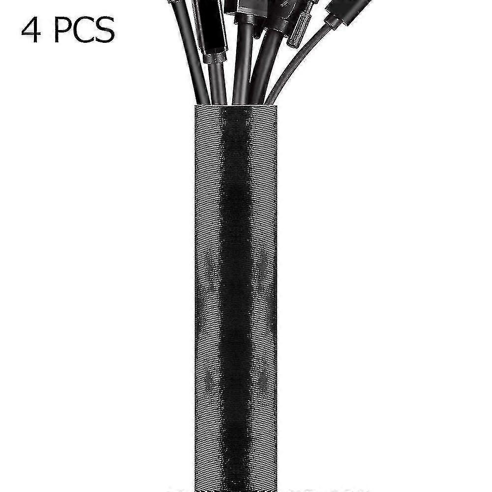 4pcs Cable Management Sleeve,easy To Use And Compatible With Multiple Cables