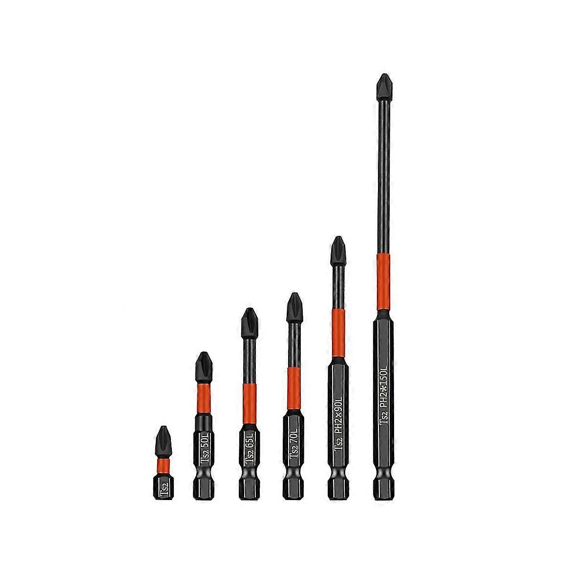 6pcs Magnetic Screwdriver Set Screwdriver Impact Hardness Screwdriver Hand Tools