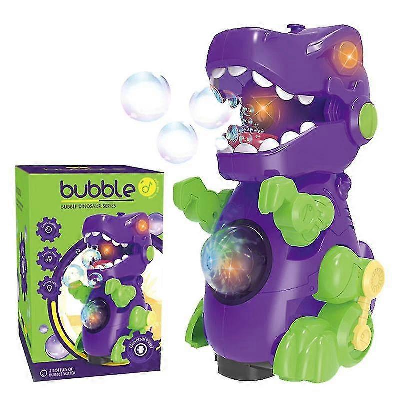 Children's electric bubble blowing toy cartoon dinosaur bubble machine