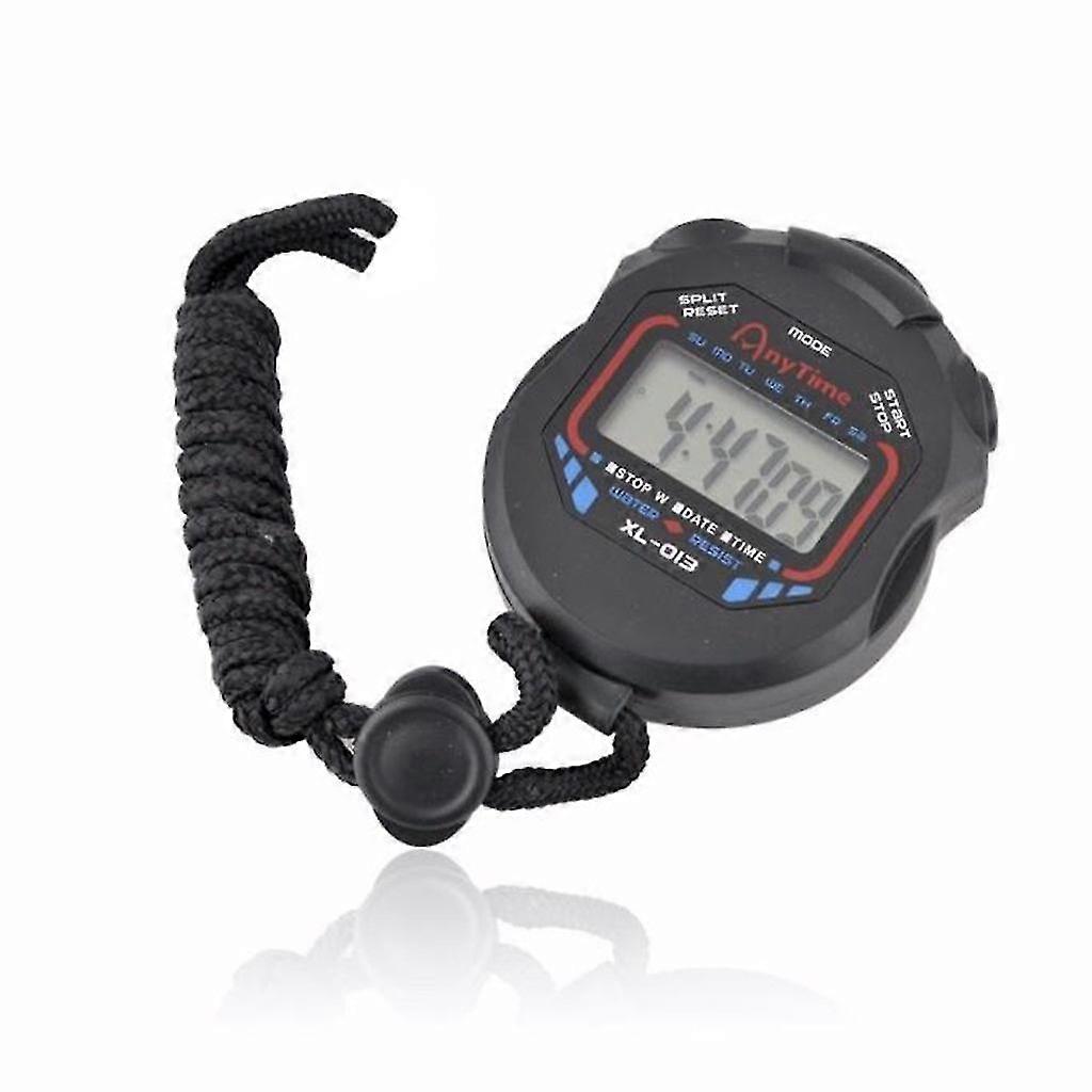 Digital Handheld Lcd Chronograph Sports Stopwatch Timer Stop Watch